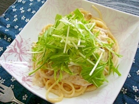 ランチに(/・ω・)/明太子クリームパスタ